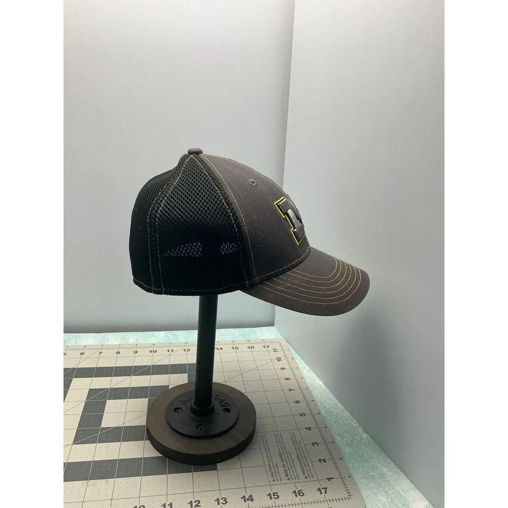New Era Michigan Wolverines 39THIRTY Youth‎ Hat Gray Black Mesh Stretch Fit Cap - Picture 2 of 6